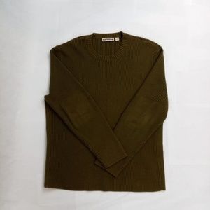 Express Precision Fit Olive Green Sweater